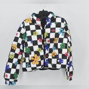 🎄🧥Women's Dolls Kill x SpongeBob Sea Smarts Reversible Puffer Jacket XXS NWT